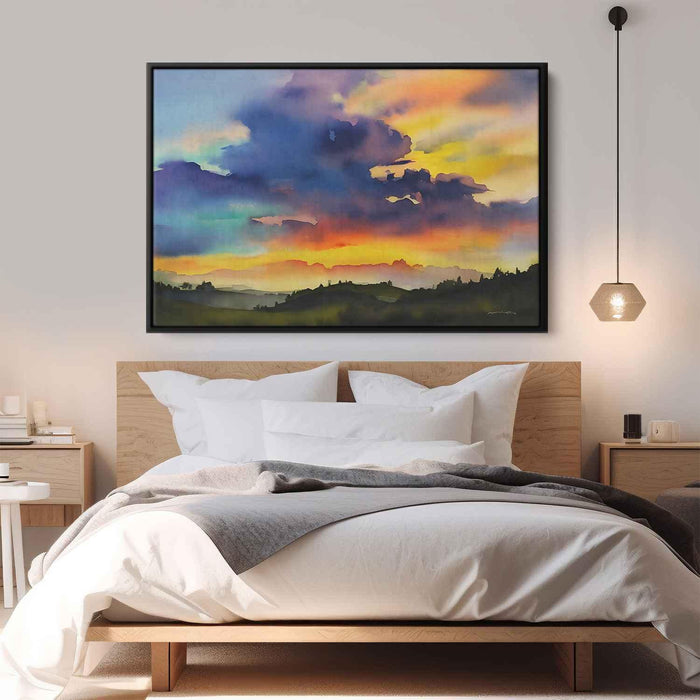 Watercolor Sunset #137 - Kanvah