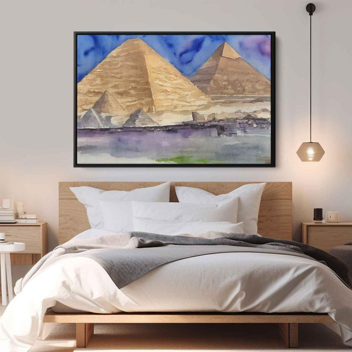 Watercolor Pyramids of Giza #104 - Kanvah