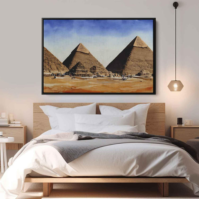 Watercolor Pyramids of Giza #116 - Kanvah