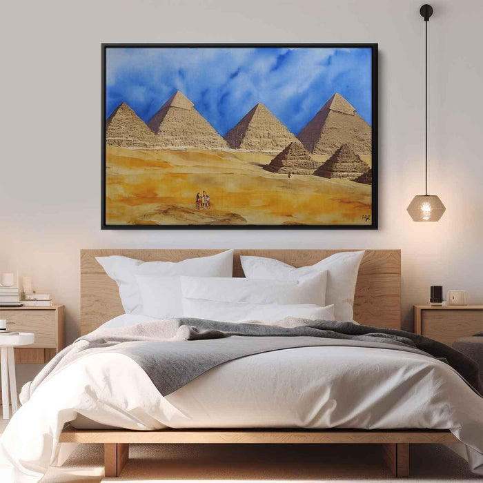 Watercolor Pyramids of Giza #125 - Kanvah