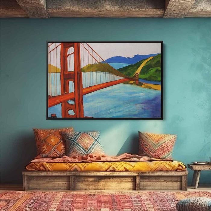 Abstract Golden Gate Bridge #105 - Kanvah