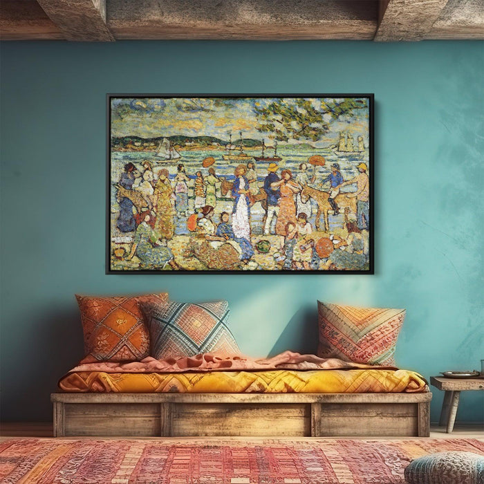 Along the Shore by Maurice Prendergast - Canvas Artwork