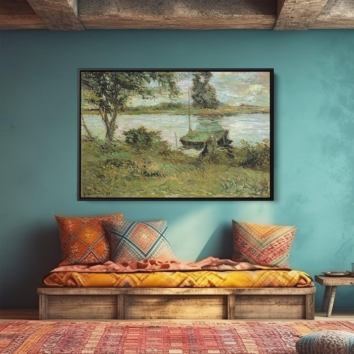 Banks of the Oise by Paul Gauguin - Canvas Artwork