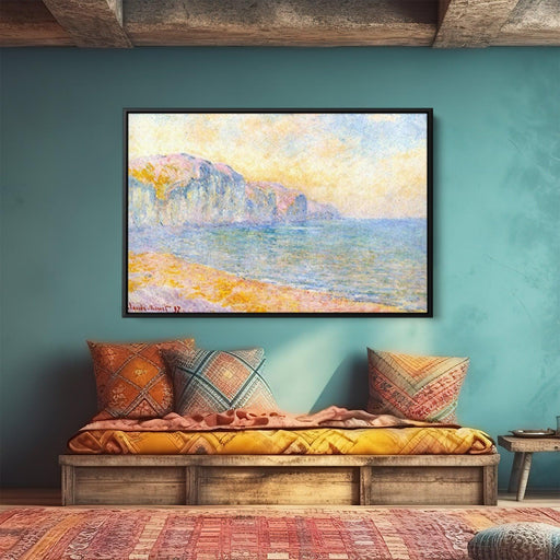 Cliffs at Pourville, Morning by Claude Monet - Canvas Artwork