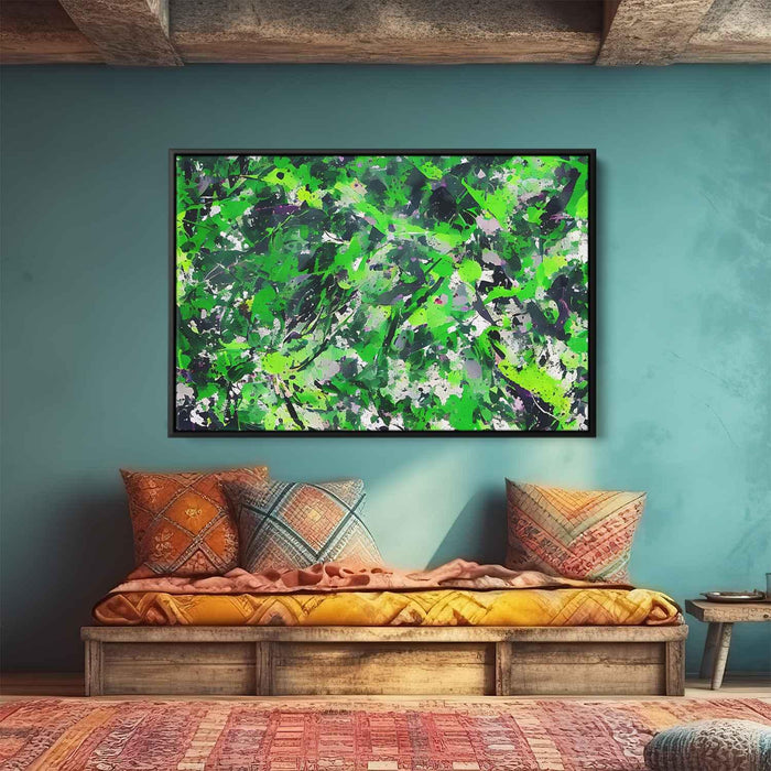 Green Abstract Splatter #105 - Kanvah