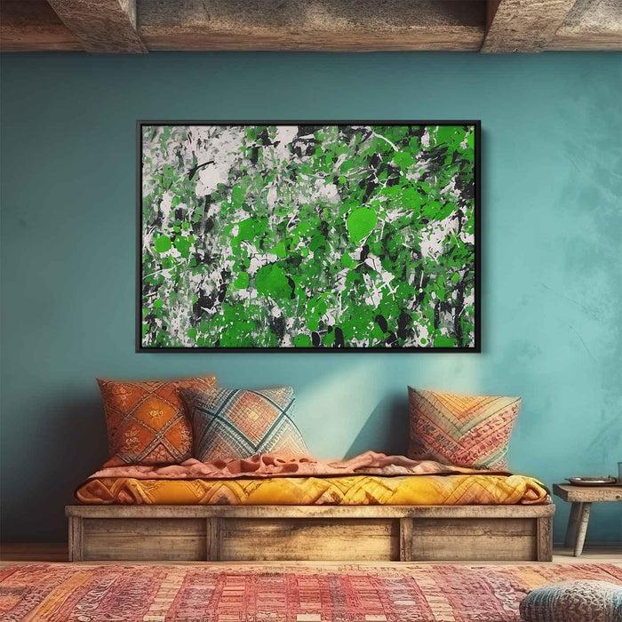 Green Abstract Splatter #108 - Kanvah