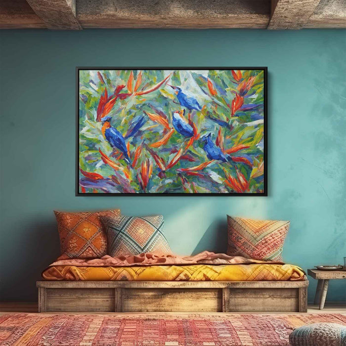 Impressionist Oil Birds of Paradise #113 - Kanvah