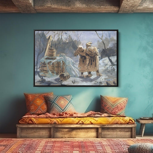 Melting Snow Maiden by Vasily Perov - Canvas Artwork