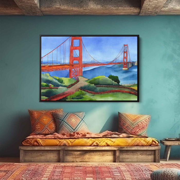 Watercolor Golden Gate Bridge #110 - Kanvah