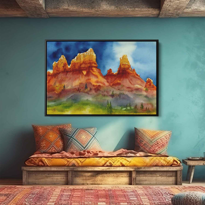 Watercolor Hoodoo formations #112 - Kanvah