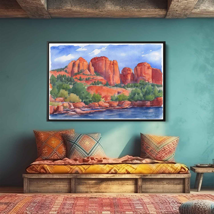 Watercolor Sedona Red Rocks #112 - Kanvah