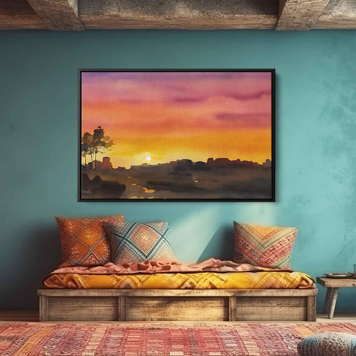 Watercolor Sunset #123 - Kanvah