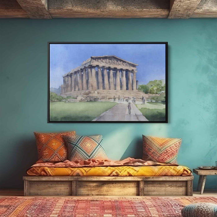 Watercolor Parthenon #123 - Kanvah