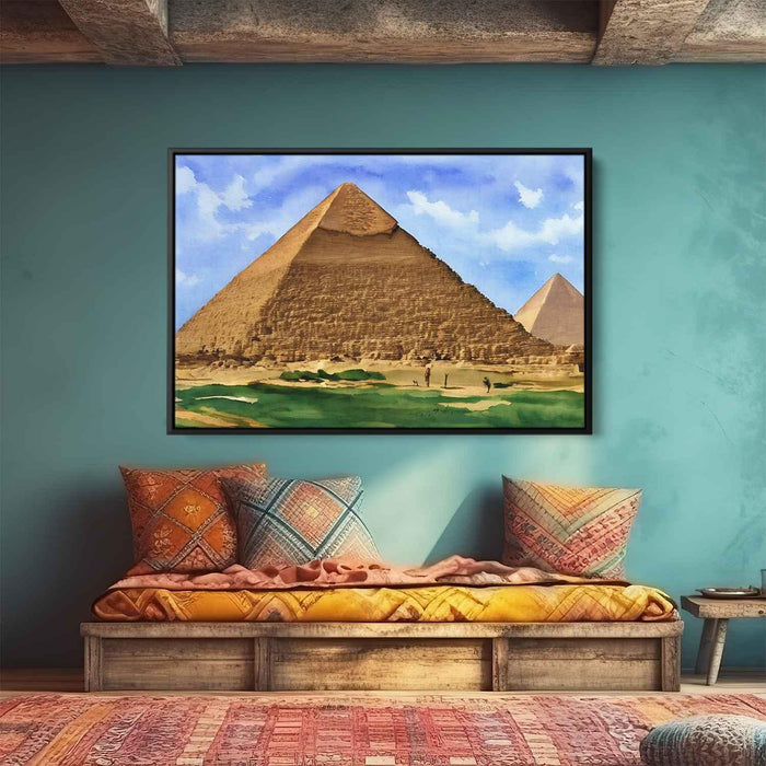 Watercolor Pyramids of Giza #105 - Kanvah