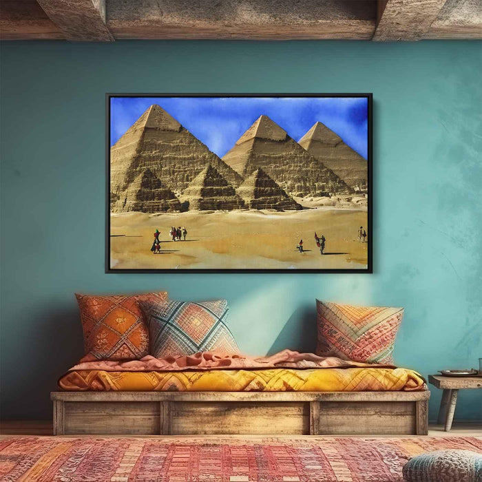 Watercolor Pyramids of Giza #108 - Kanvah