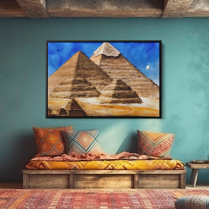 Watercolor Pyramids of Giza #110 - Kanvah