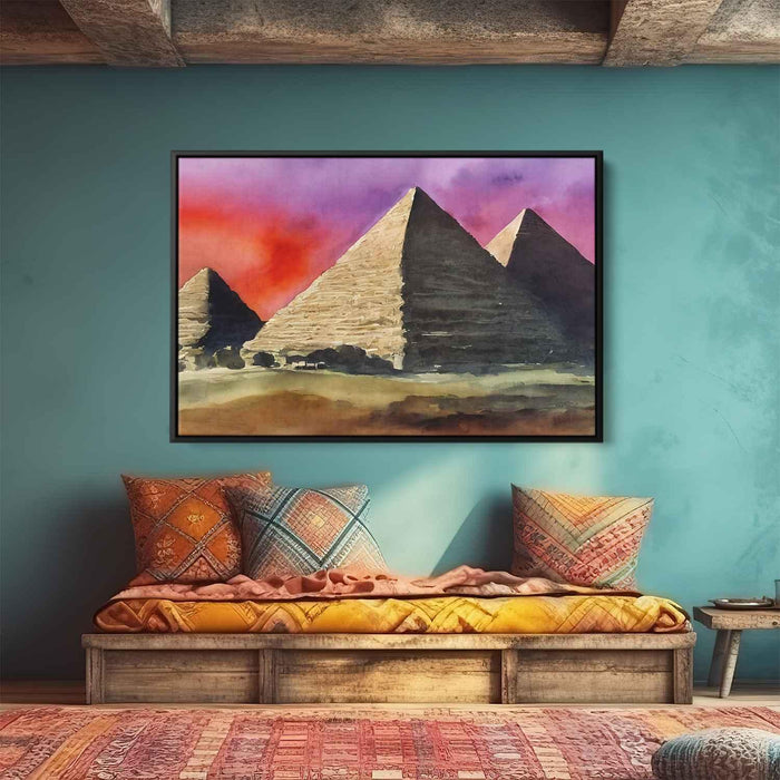 Watercolor Pyramids of Giza #115 - Kanvah