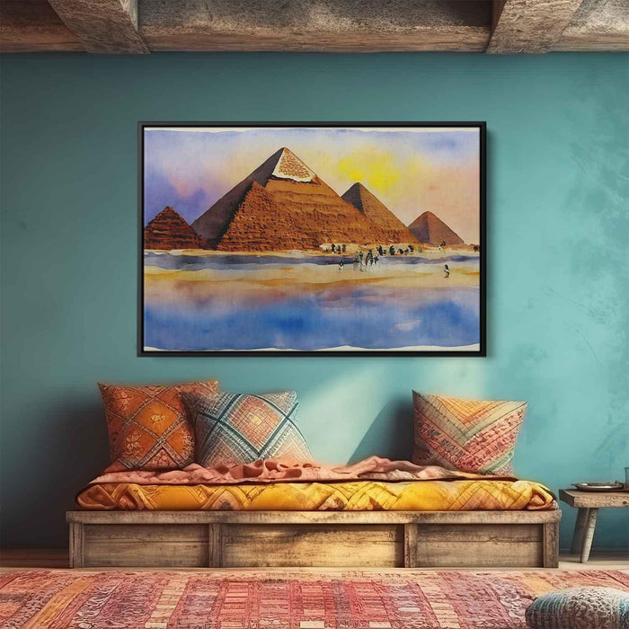 Watercolor Pyramids of Giza #123 - Kanvah