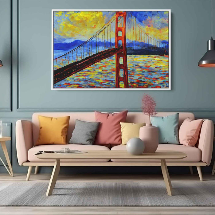 Abstract Golden Gate Bridge #113 - Kanvah