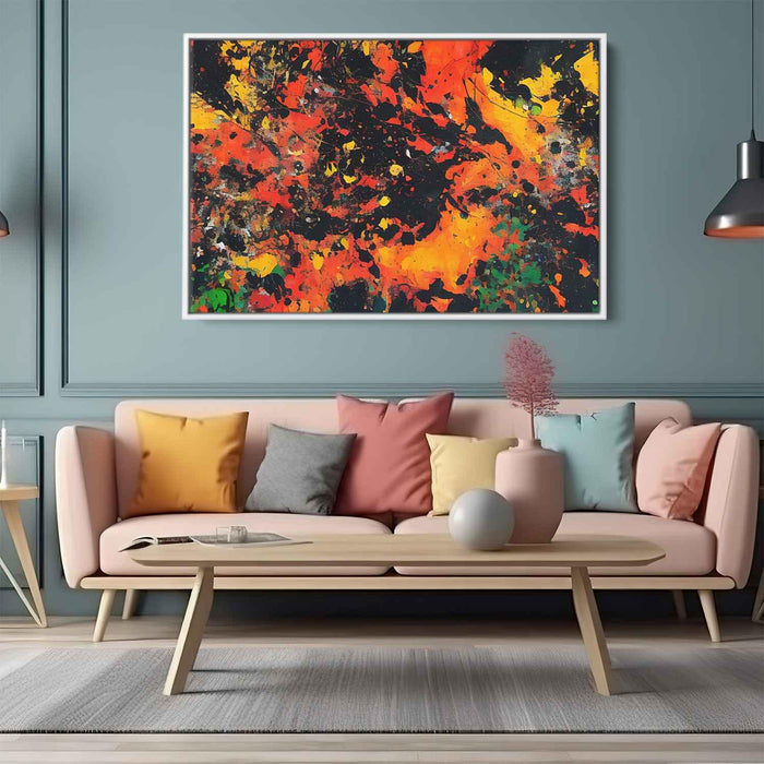 Orange Abstract Splatter #108 - Kanvah