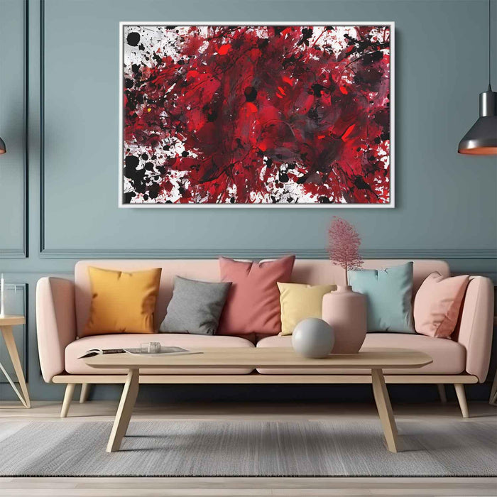 Red Abstract Splatter #123 - Kanvah