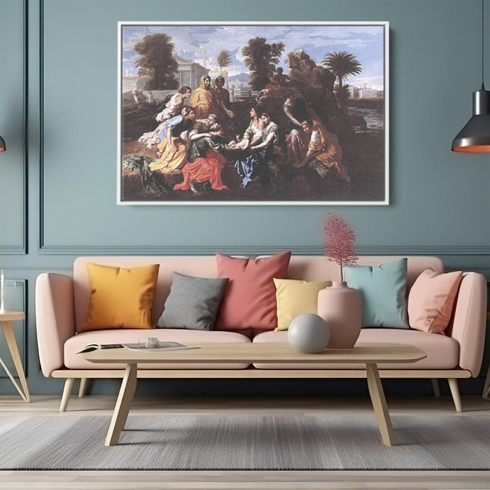 The Finding of Moses by Nicolas Poussin - Canvas Artwork