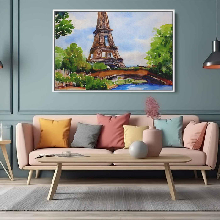 Watercolor Eiffel Tower #123 - Kanvah