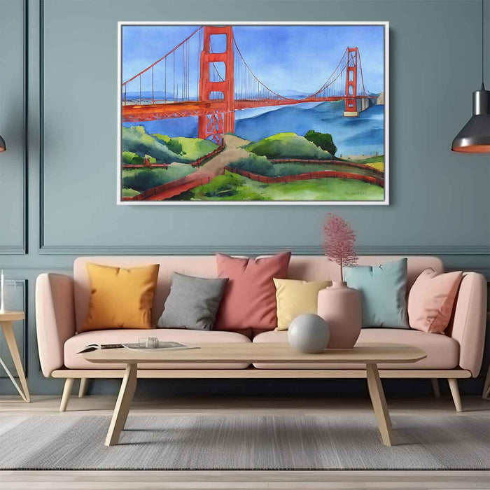 Watercolor Golden Gate Bridge #110 - Kanvah