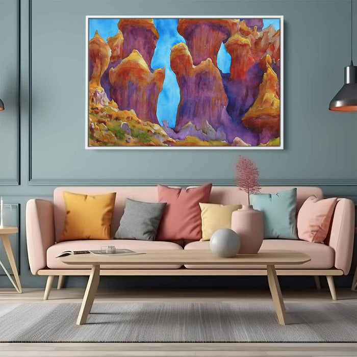 Watercolor Hoodoo formations #110 - Kanvah