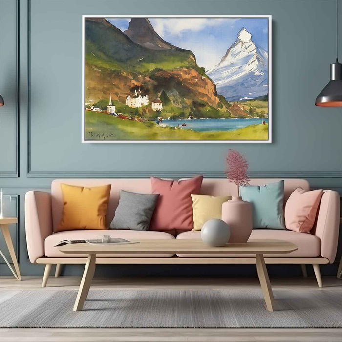 Watercolor Matterhorn #123 - Kanvah