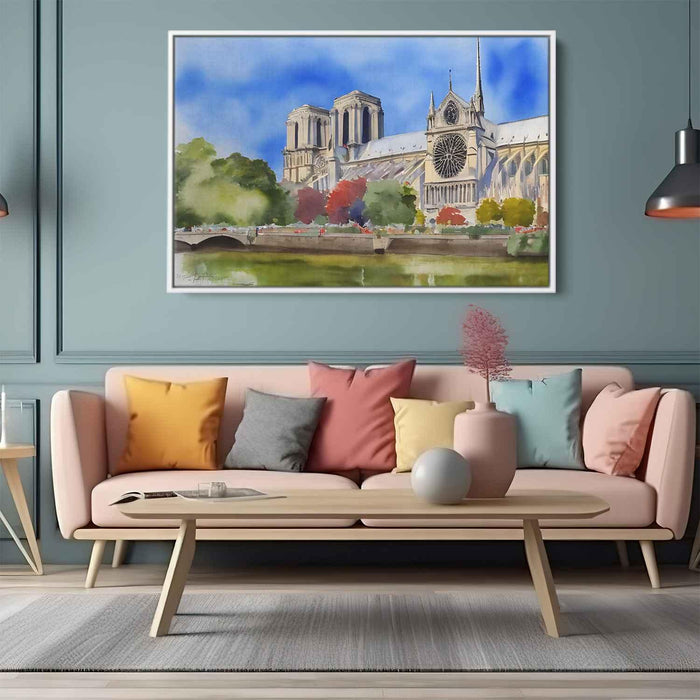 Watercolor Notre Dame Cathedral #112 - Kanvah