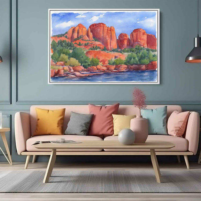 Watercolor Sedona Red Rocks #112 - Kanvah