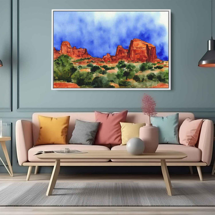 Watercolor Sedona Red Rocks #113 - Kanvah