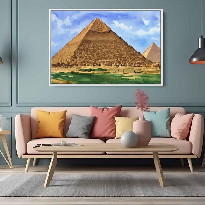 Watercolor Pyramids of Giza #105 - Kanvah