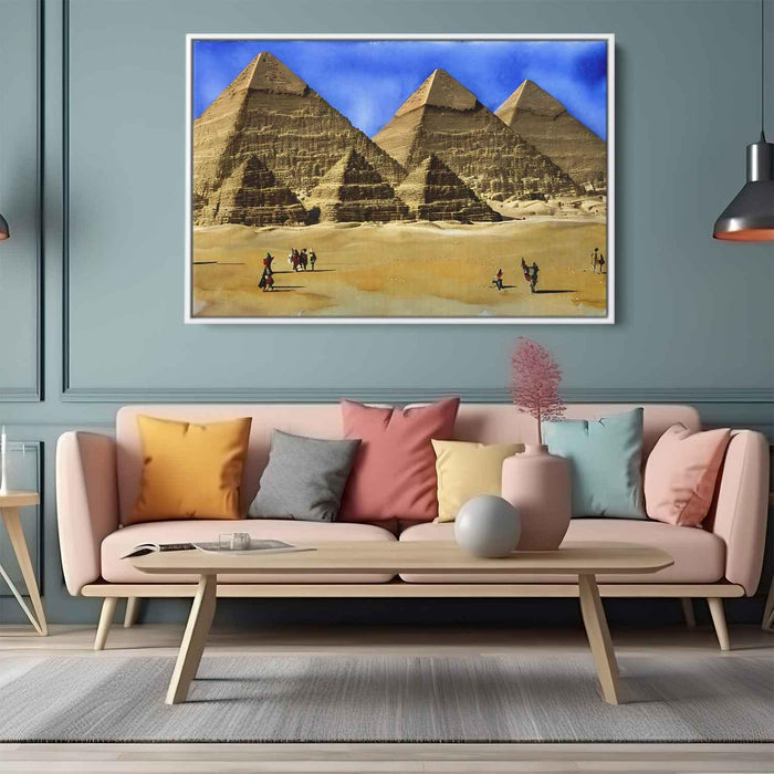 Watercolor Pyramids of Giza #108 - Kanvah