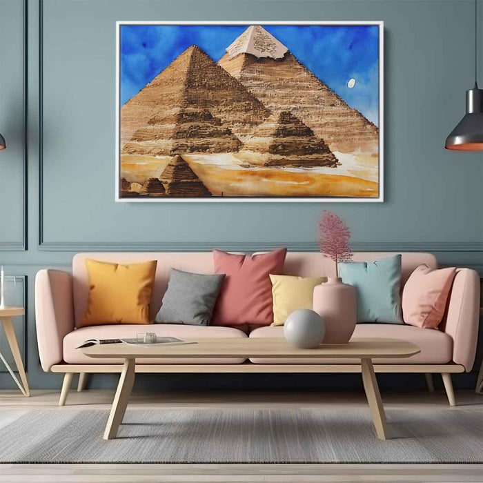 Watercolor Pyramids of Giza #110 - Kanvah