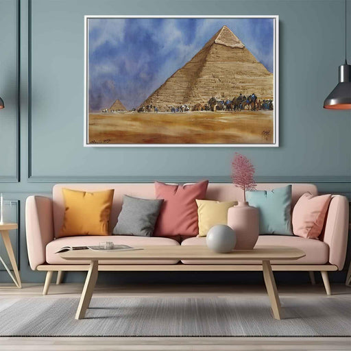 Watercolor Pyramids of Giza #112 - Kanvah