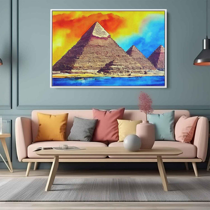 Watercolor Pyramids of Giza #113 - Kanvah