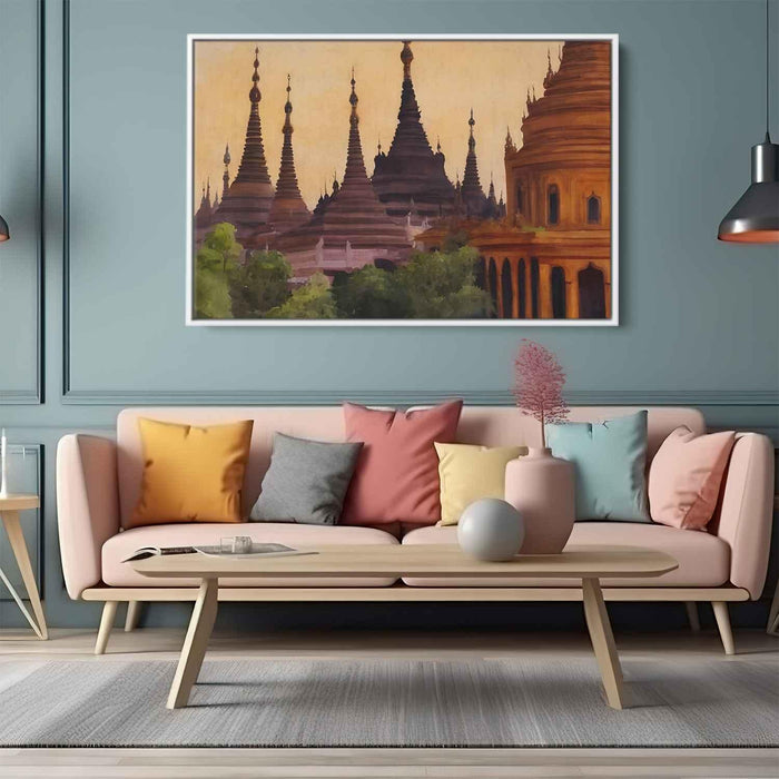 Watercolor Shwedagon Pagoda #105 - Kanvah