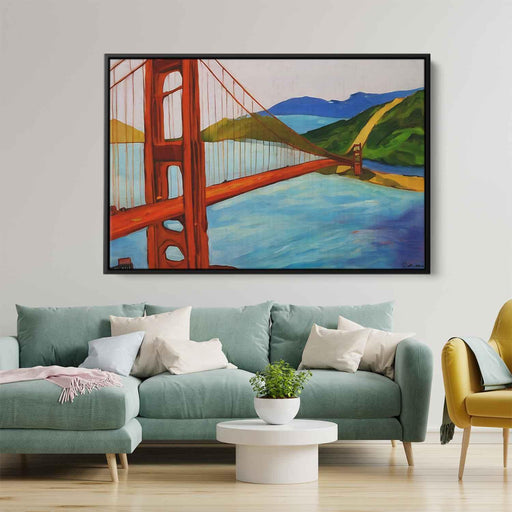 Abstract Golden Gate Bridge #105 - Kanvah
