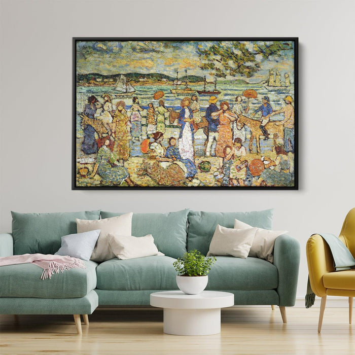 Along the Shore by Maurice Prendergast - Canvas Artwork