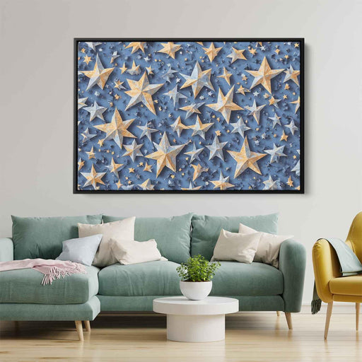 Blue Cubism Stars #106 - Kanvah