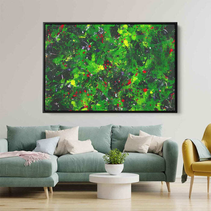 Green Abstract Splatter #112 - Kanvah