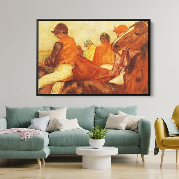 Jockeys by Edgar Degas - Canvas Artwork