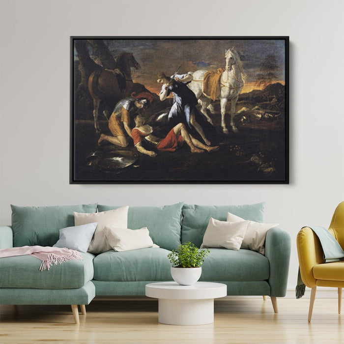 Tancred and Erminia by Nicolas Poussin - Canvas Artwork