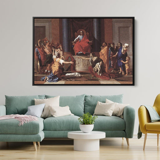 The Judgement of Solomon by Nicolas Poussin - Canvas Artwork