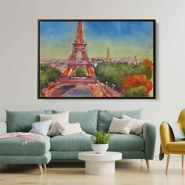 Watercolor Eiffel Tower #105 - Kanvah