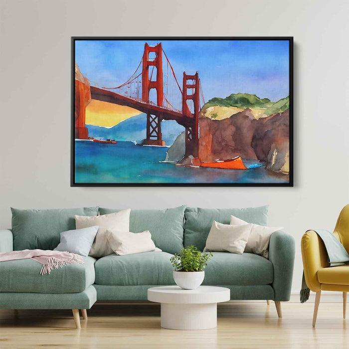 Watercolor Golden Gate Bridge #106 - Kanvah