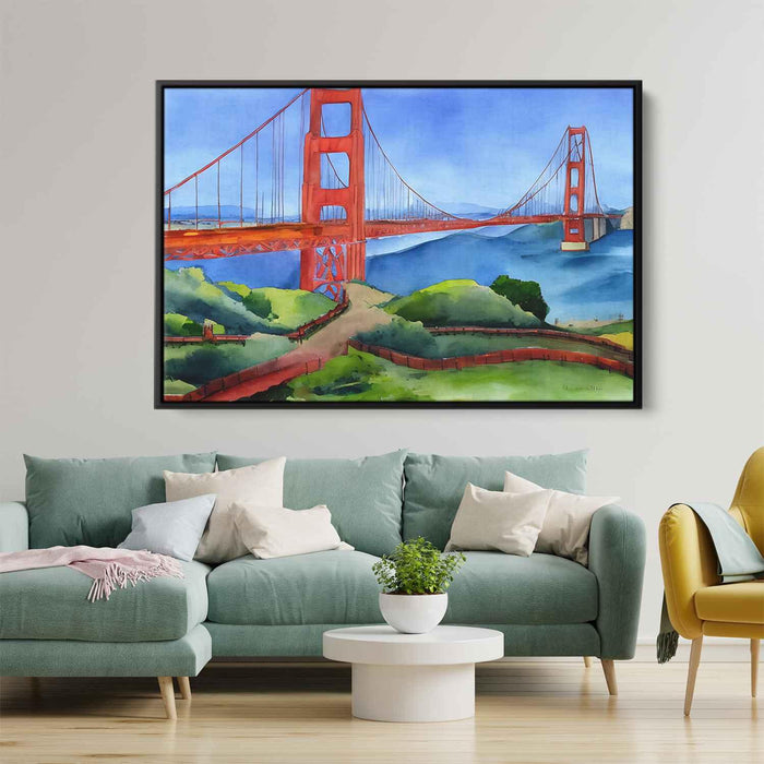 Watercolor Golden Gate Bridge #110 - Kanvah