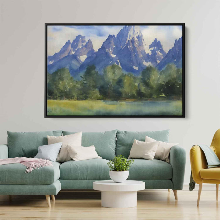 Watercolor Grand Tetons #110 - Kanvah